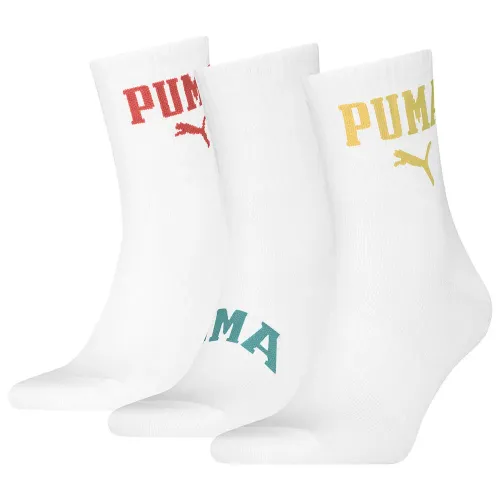 푸마 로고 Crew 짧은 양말 3 켤레 141713466