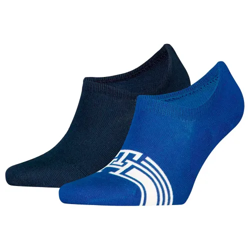 타미힐피거 Footie Hc Monogram Stripe 보이지 않는 양말 2 켤레 141713695