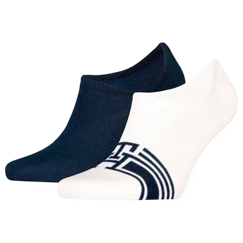 타미힐피거 Footie Hc Monogram Stripe 보이지 않는 양말 2 켤레 141713697