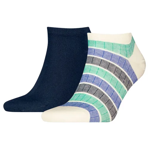 타미힐피거 Sneaker One Row Colorblock 양말 2 켤레 141713789