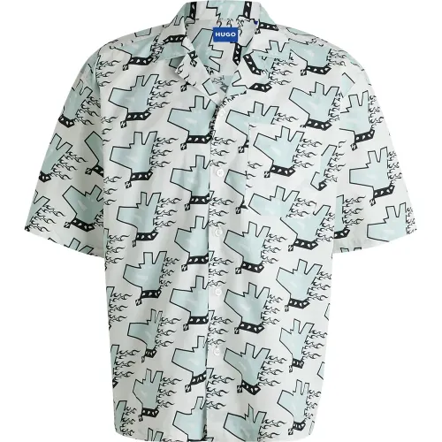 휴고 보스 BLUE Eligino 10270824 반팔 셔츠 141718028