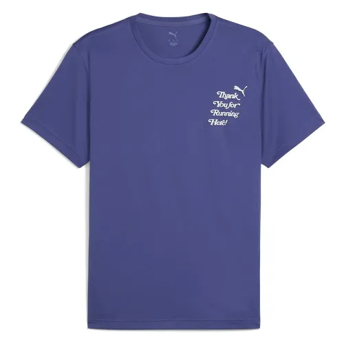 푸마 Graphics Running Slo 반팔 티셔츠 141725586