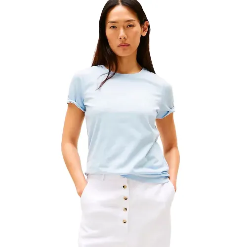 타미힐피거 Script Regular Fit 반팔 티셔츠 141786950