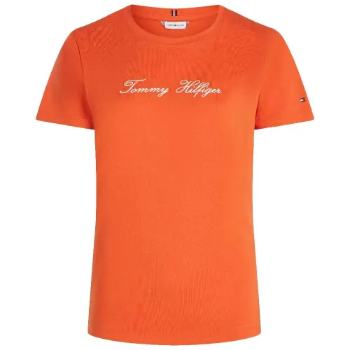 타미힐피거 Script Regular Fit 반팔 티셔츠 141786951