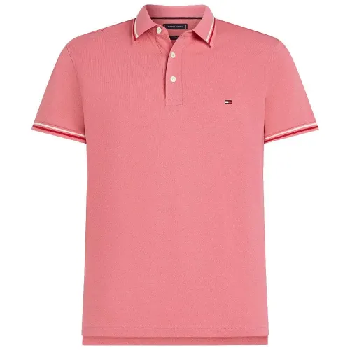 타미힐피거 Tipped Slim Fit 반팔 폴로 셔츠 141786971