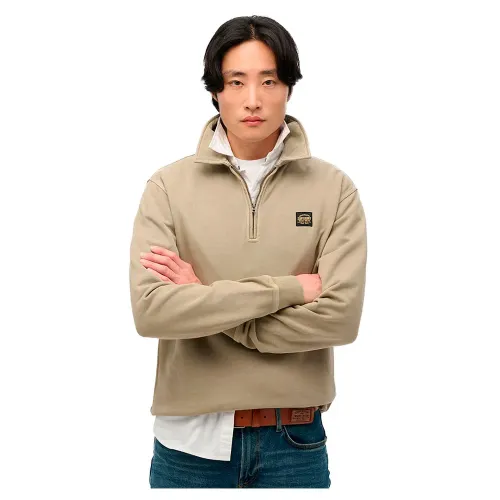 슈퍼드라이 Contrast Stitch 풀지퍼 스웨터 141844978