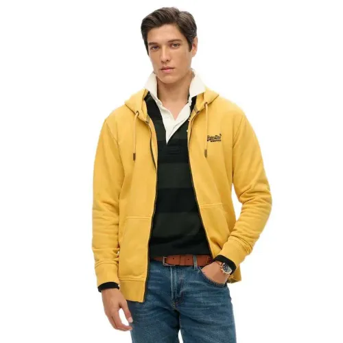 슈퍼드라이 Essential 로고 Washed 풀지퍼 스웨터 141845023