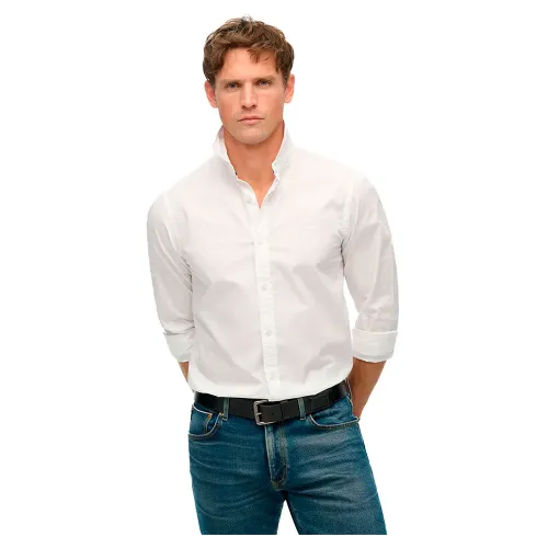 슈퍼드라이 Essentials Tailored Fit 긴팔 셔츠 141845044