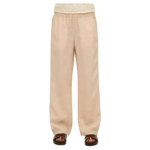 슈퍼드라이 Linen Drawstring 바지 141845070