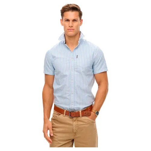 슈퍼드라이 Oxford 반팔 셔츠 141845121