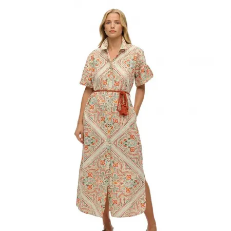 슈퍼드라이 Printed 긴 원피스 141845135