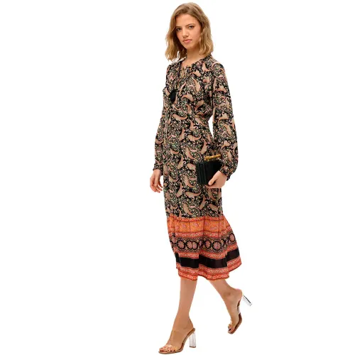 슈퍼드라이 Printed 긴팔 짧은 원피스 141845140