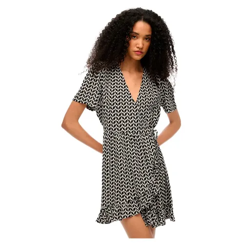 슈퍼드라이 W8011877A 반팔 짧은 원피스 141845186