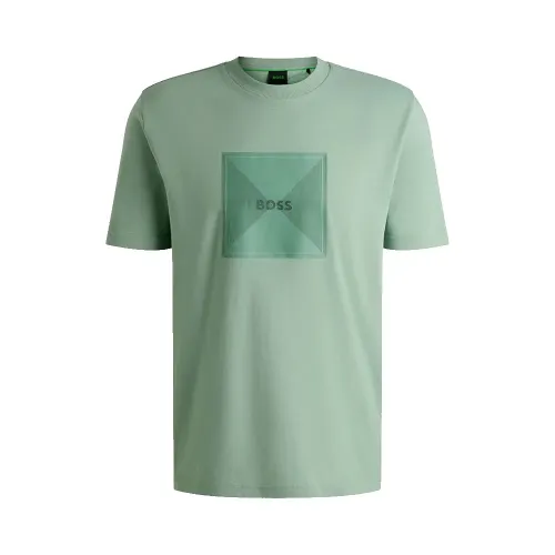 보스 Logo Rib 01 반팔 티셔츠 141858225