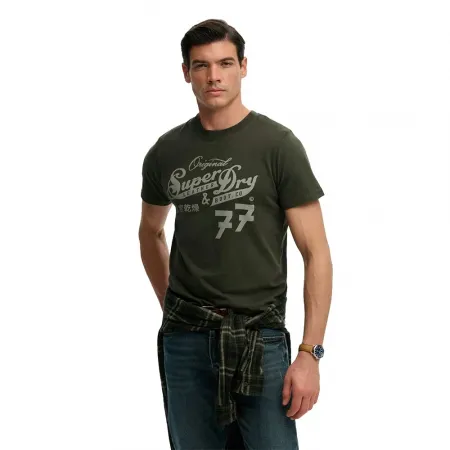 슈퍼드라이 Leather & Boot Co Script 티셔츠 141896817