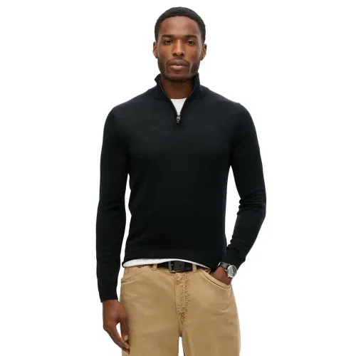 슈퍼드라이 Merino 하프 지퍼 스웨터 141896852