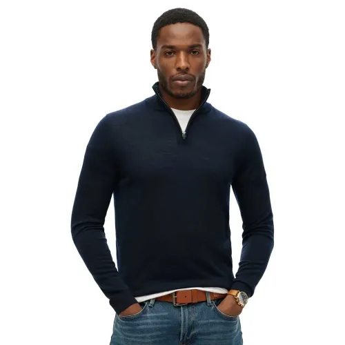 슈퍼드라이 Merino 하프 지퍼 스웨터 141896853