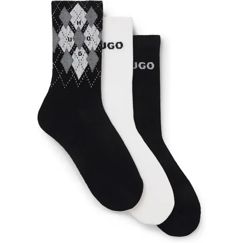 휴고 보스 Rib Argyle Quarter 양말 3 켤레 141959079