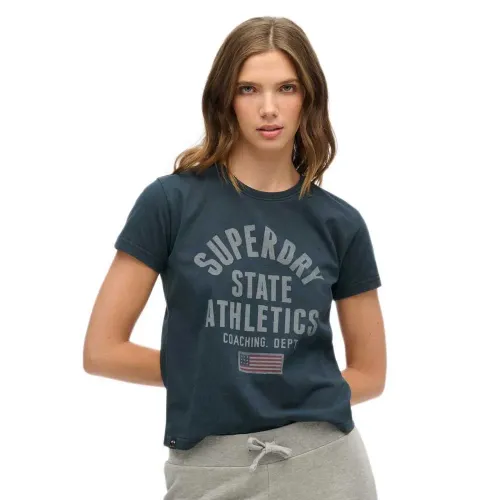 슈퍼드라이 Ath 그래픽 Fitted 반팔 티셔츠 141962110