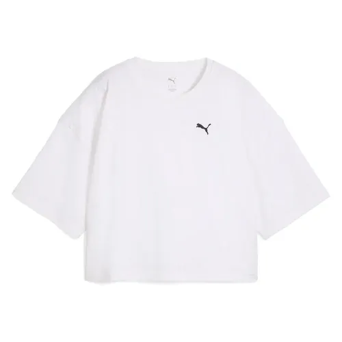 푸마 Wardrobe ESS Cropped 오버핏 반팔 티셔츠 141990238