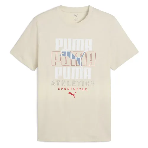 푸마 그래픽 Stacked 그래픽 반팔 티셔츠 142007054