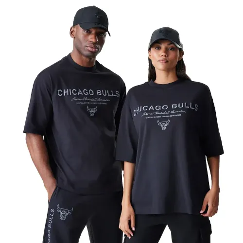 뉴에라 NBA Linear Grphc Box 시카고 불스 반팔 티셔츠 142030455