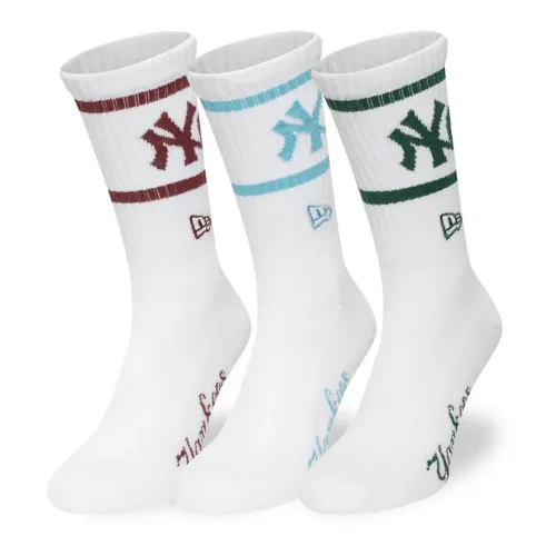 뉴에라 MLB 뉴욕 양키즈 짧은 양말 3 켤레 142038919