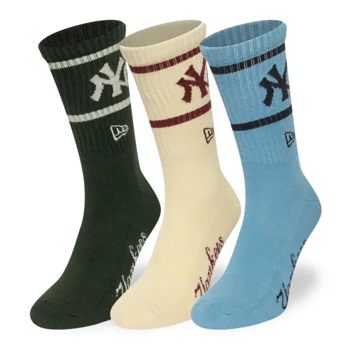 뉴에라 MLB 뉴욕 양키즈 짧은 양말 3 켤레 142038920