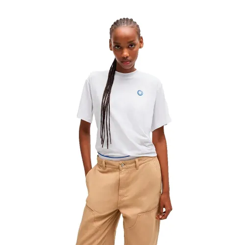 휴고 보스 빈티지 1 BLUE 반팔 티셔츠 142051395