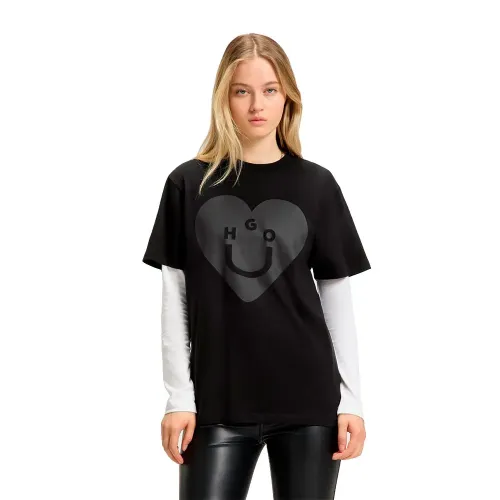 휴고 보스 빈티지 BLUE 반팔 티셔츠 142051404