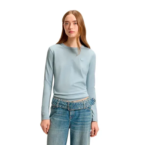 휴고 보스 Daliria BLUE 긴팔 티셔츠 142074698