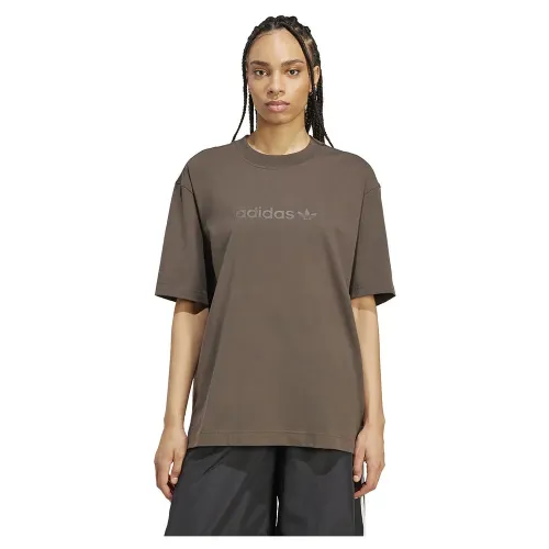 아디다스 에센셜 Linear 오버핏 반팔 티셔츠 142096048