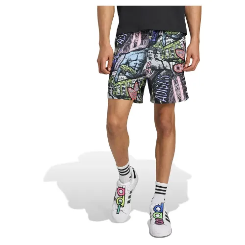 아디다스 X Jeremy Scott Pride AOP 반바지 142097376