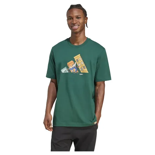 아디다스 Doodle Hunt Skate 그래픽 반팔 티셔츠 142117071