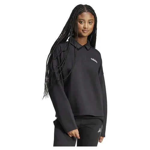 아디다스 에센셜 Linear 플리스 Polo 스웨터 142117136