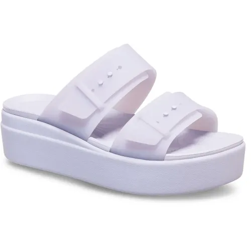 크록스 Brooklyn Buckle Frostedlow Wedge 슬리퍼 142125486