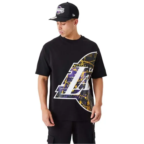 뉴에라 Large Team Logo LA 레이커스 반팔 티셔츠 142130647