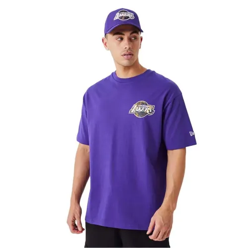 뉴에라 Large Team Logo LA 레이커스 반팔 티셔츠 142130650