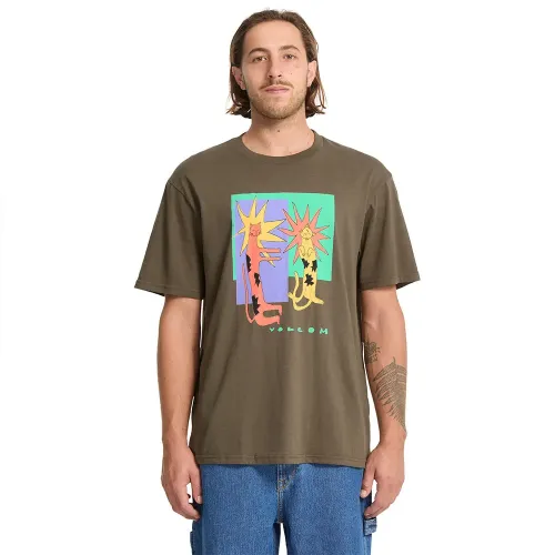 볼컴 Longo Cats 베이직 반팔 티셔츠 142144544