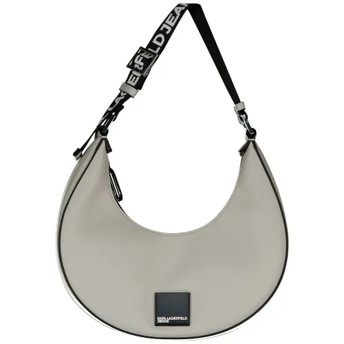 KARL LAGERFELD Box Logo Halfmoon 숄더백 142144877