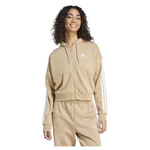 아디다스 에센셜 3 Stripes French Terry 풀지퍼 스웨터 142156439