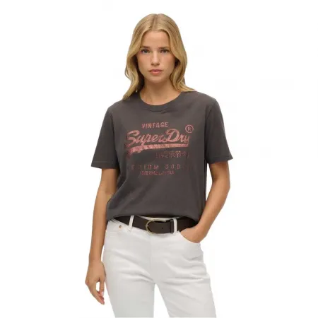 슈퍼드라이 Embellished Vl Relaxed Fit 반팔 티셔츠 142159957