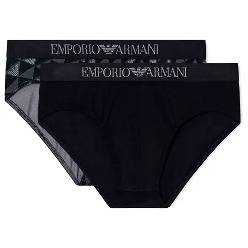엠프리오 아르마니 Classic Pattern Mix 삼각팬티 2 팩 142165227