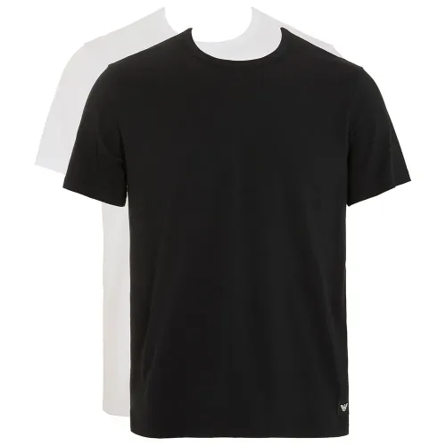 엠프리오 아르마니 에센셜 Logolabel 반팔 티셔츠 2 팩 142165390
