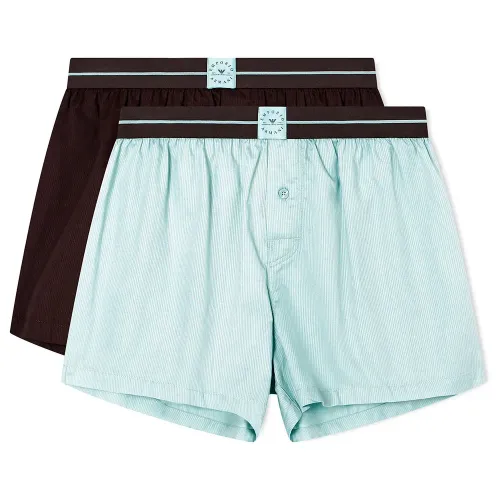 엠프리오 아르마니 Logo Label 복서 브리프 2 팩 142165689