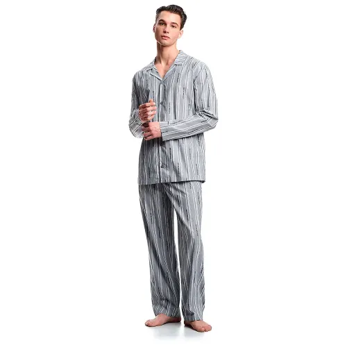 엠프리오 아르마니 Logoed Pattern Woven 파자마 142165706