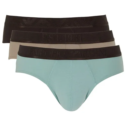 엠프리오 아르마니 Shiny Logoband Pack 삼각팬티 3 팩 142165846