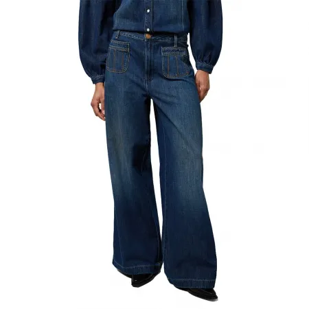 랭글러 112371206 Loose Fit 하이웨이스트 청바지 142166754