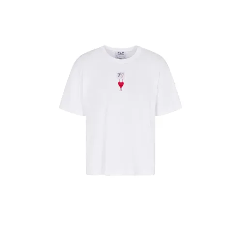 엠프리오 아르마니 Train 7 Cuore Crop 반팔 티셔츠 142173026