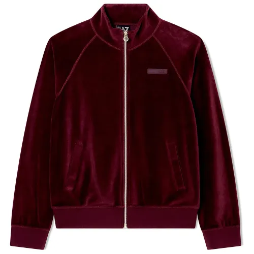 엠프리오 아르마니 Train Athletic Velour 풀지퍼 스웨터 142173130